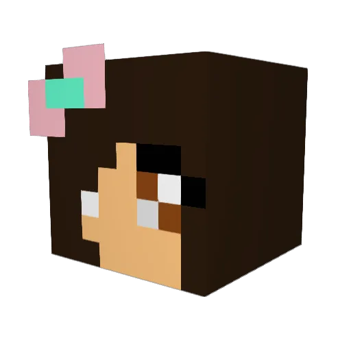 nicket585 Minecraft avatar head, 3D render