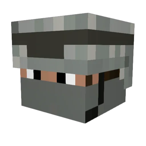 nickforce97 Minecraft avatar head, 3D render