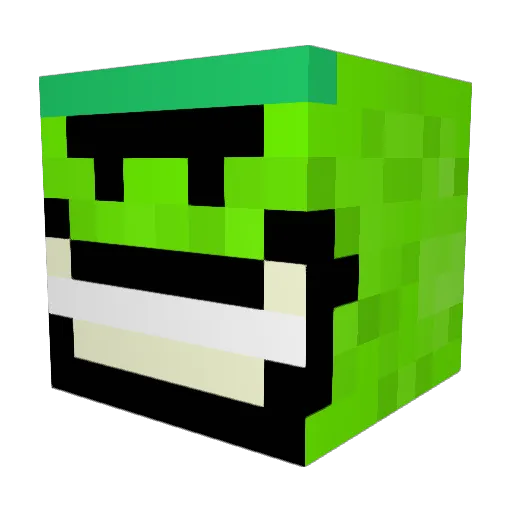 nickgabb Minecraft avatar head, 3D render