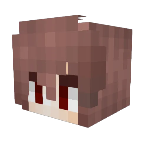 nickhaskell Minecraft avatar head, 3D render
