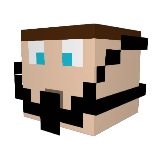 nickhexxar Minecraft avatar head, 3D render