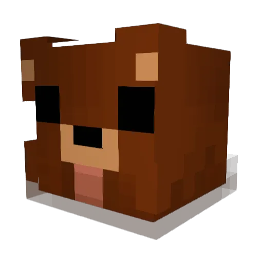 nickhowes Minecraft avatar head, 3D render