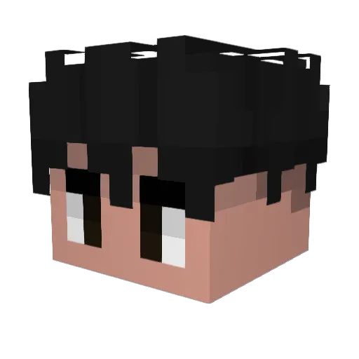 nickjapoh Minecraft avatar head, 3D render