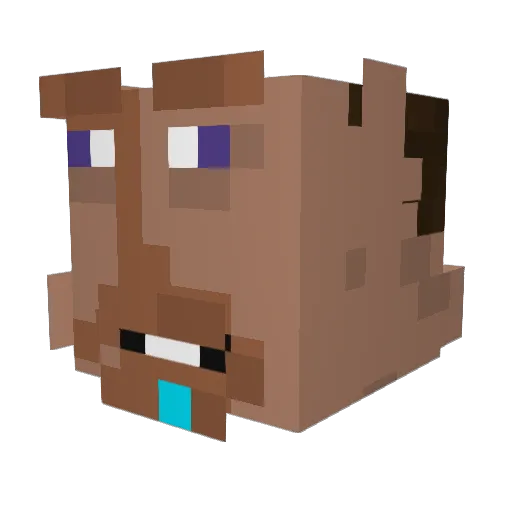 nickkkk666 Minecraft avatar head, 3D render