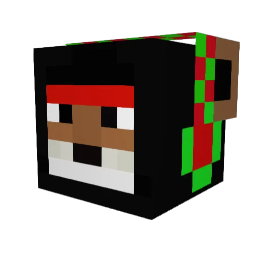 nicklasps8 Minecraft avatar head, 3D render