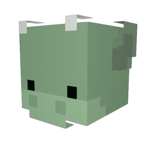 nicklell Minecraft avatar head, 3D render