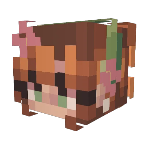 nicklesthename Minecraft avatar head, 3D render