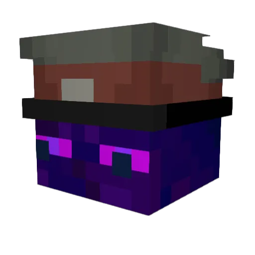 nicknext Minecraft avatar head, 3D render