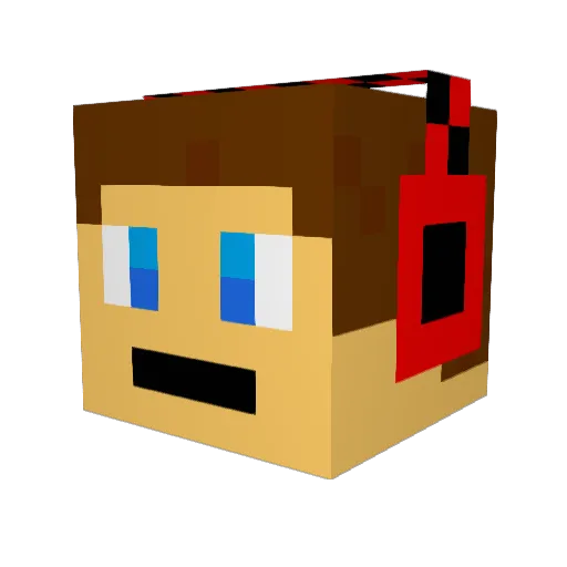 nickninja400 Minecraft avatar head, 3D render