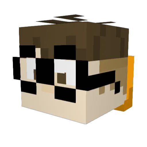 nicko2048 Minecraft avatar head, 3D render