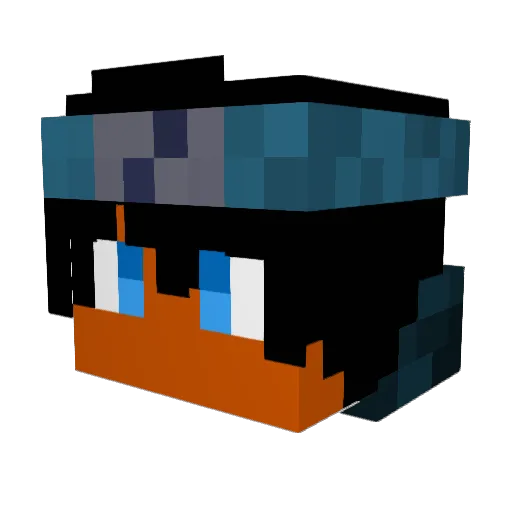nicko53 Minecraft avatar head, 3D render