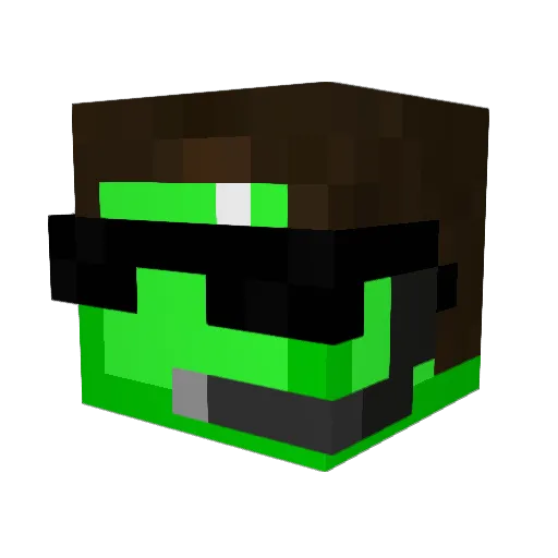 nickp2000 Minecraft avatar head, 3D render