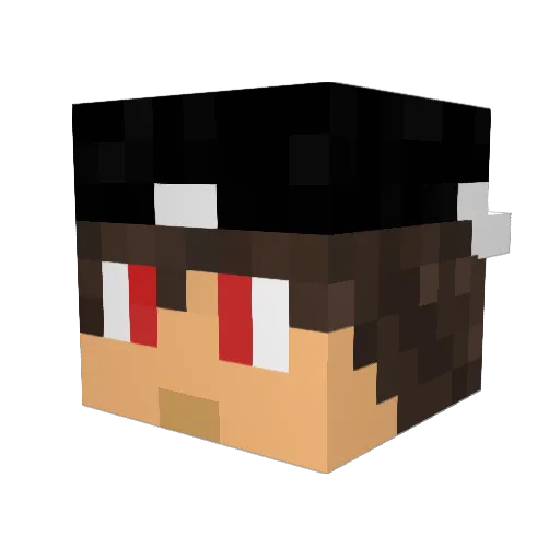 nickrayden Minecraft avatar head, 3D render