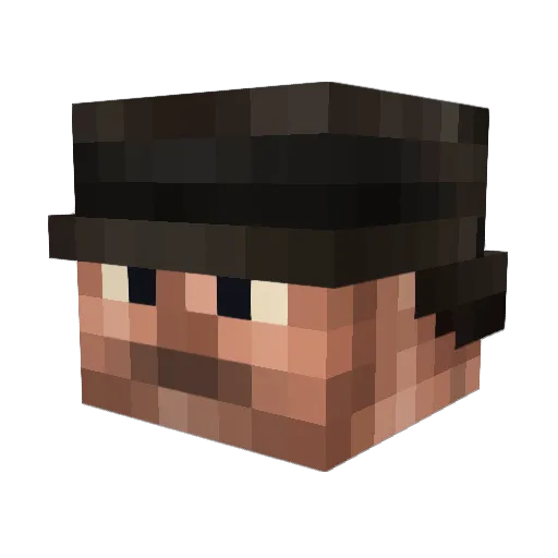nickrose29 Minecraft avatar head, 3D render