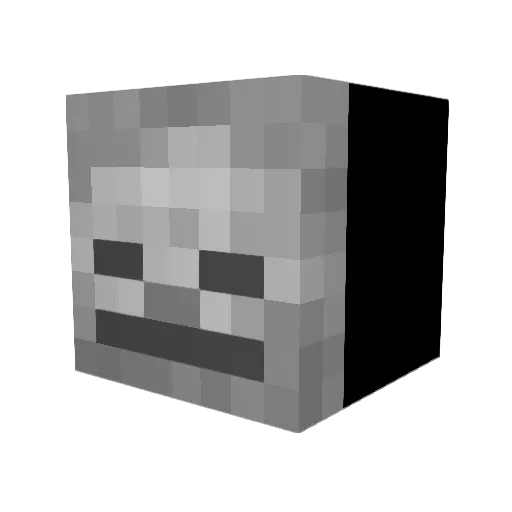 nickrubeck Minecraft avatar head, 3D render
