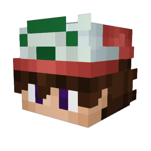 nickske1998 Minecraft avatar head, 3D render