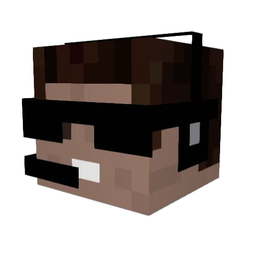 nickspies Minecraft avatar head, 3D render
