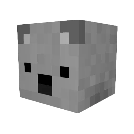 nickwinnick Minecraft avatar head, 3D render