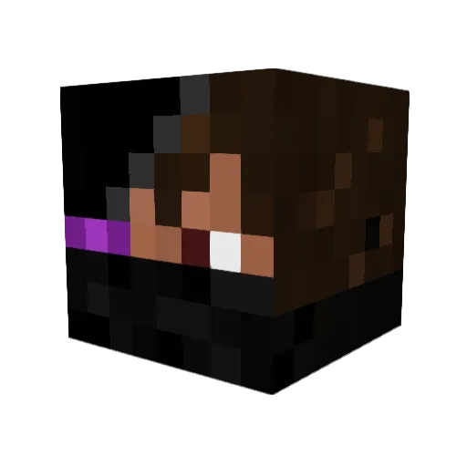 nickwolf111 Minecraft avatar head, 3D render