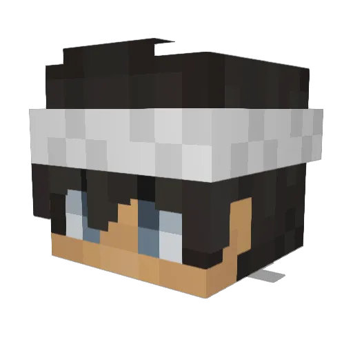 nickwoodz Minecraft avatar head, 3D render