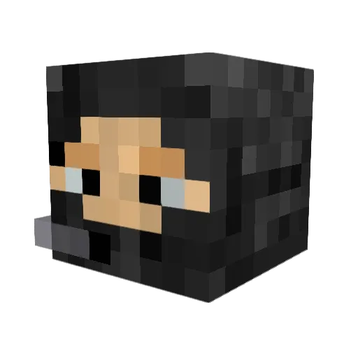 nicky25x Minecraft avatar head, 3D render