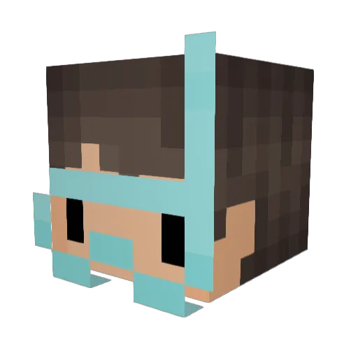 nicky_070 Minecraft avatar head, 3D render
