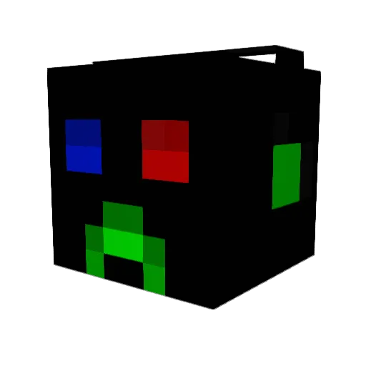 nickybrander Minecraft avatar head, 3D render