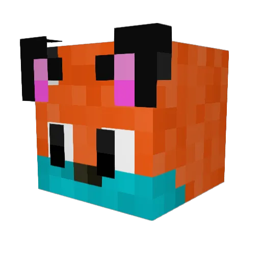 nickymorgan Minecraft avatar head, 3D render