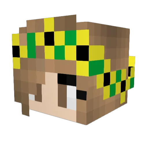 nickynickyicky Minecraft avatar head, 3D render