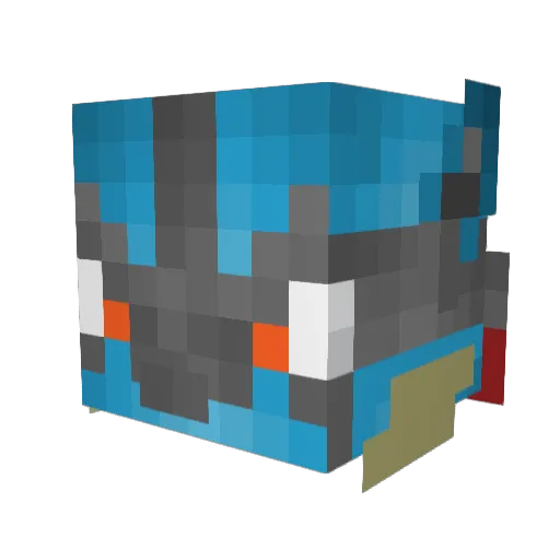 nickyuma Minecraft avatar head, 3D render