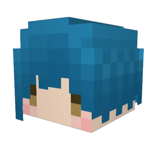 nickyyds Minecraft avatar head, 3D render