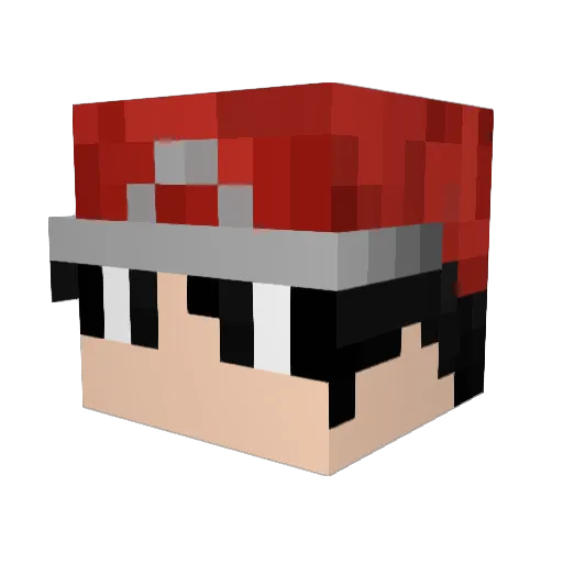niclasboeriis Minecraft avatar head, 3D render