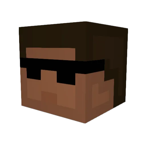 niclazz Minecraft avatar head, 3D render