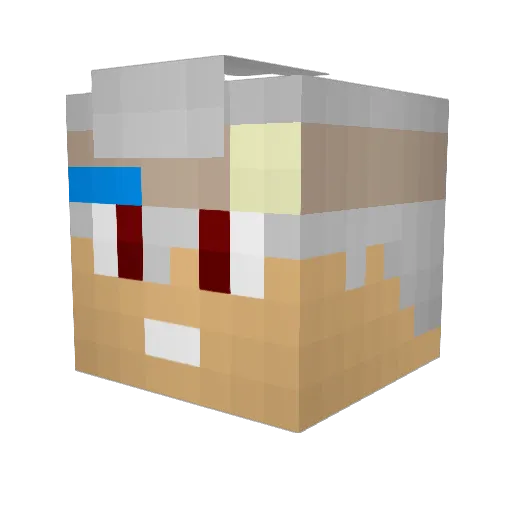 nicnac2002 Minecraft avatar head, 3D render