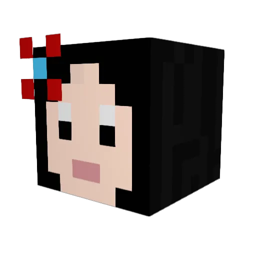 nicnacs Minecraft avatar head, 3D render