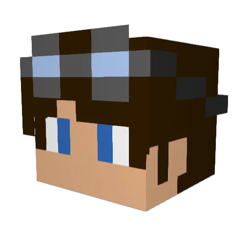 nicnak247 Minecraft avatar head, 3D render
