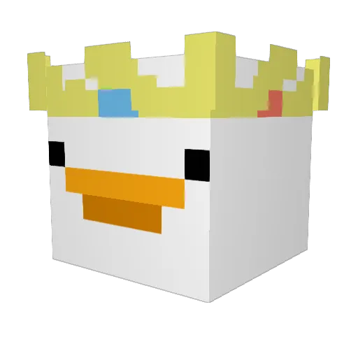 nicness1 Minecraft avatar head, 3D render