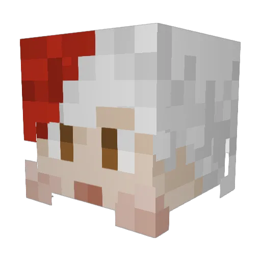 nicnevis Minecraft avatar head, 3D render