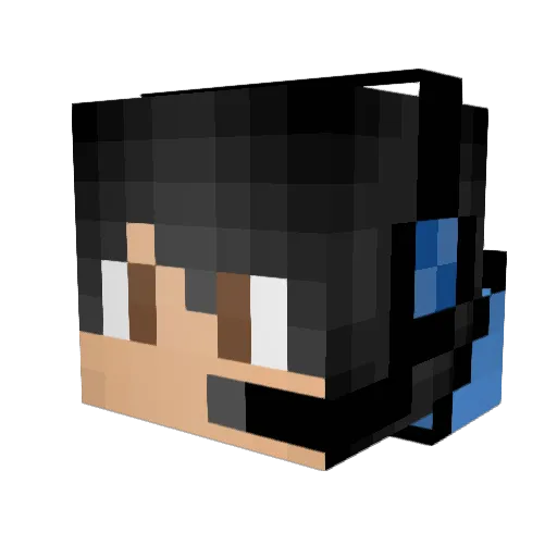 nico1863 Minecraft avatar head, 3D render