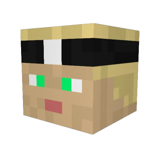 nico281 Minecraft avatar head, 3D render