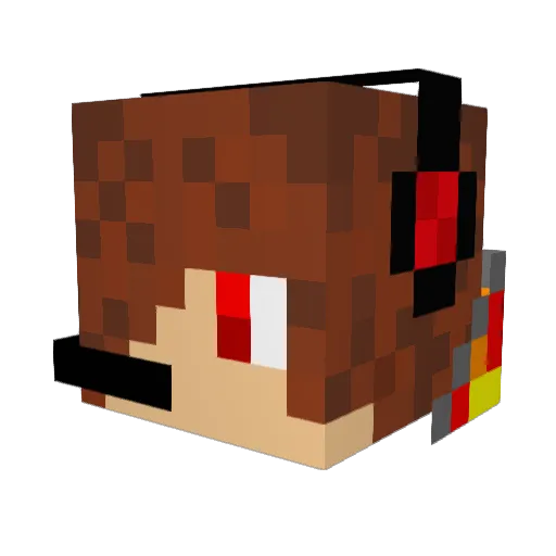 nico4454 Minecraft avatar head, 3D render