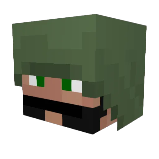 nico5656 Minecraft avatar head, 3D render