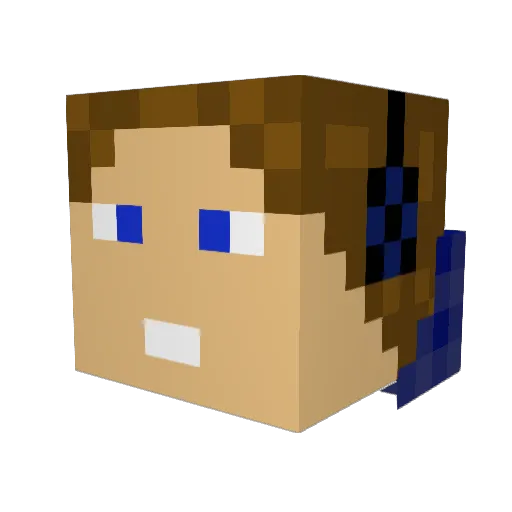 nico7234 Minecraft avatar head, 3D render