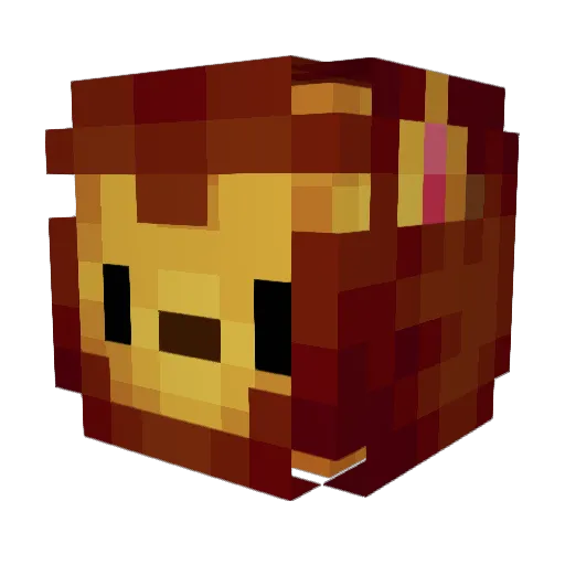 nico888gon Minecraft avatar head, 3D render