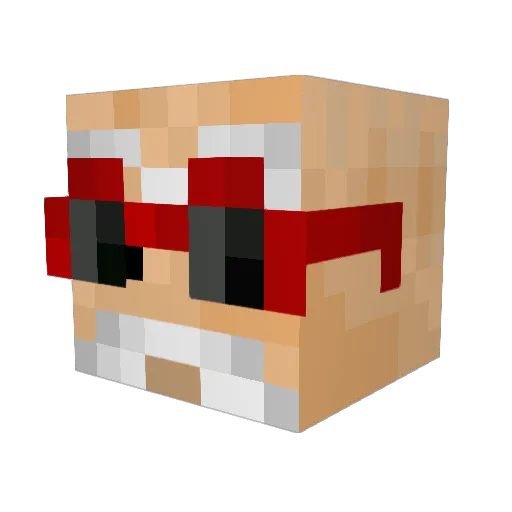 nico_1234 Minecraft avatar head, 3D render