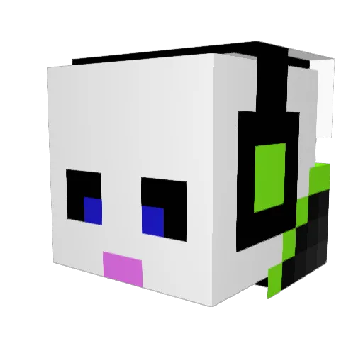 nico_NINJAMOR Minecraft avatar head, 3D render