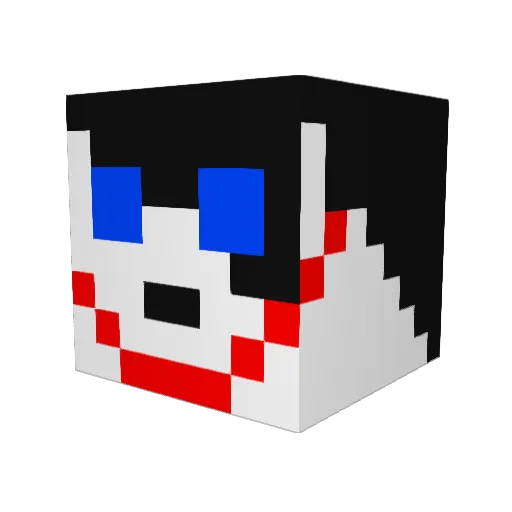 nico_adi Minecraft avatar head, 3D render