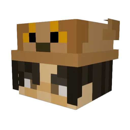 nico_chueca Minecraft avatar head, 3D render