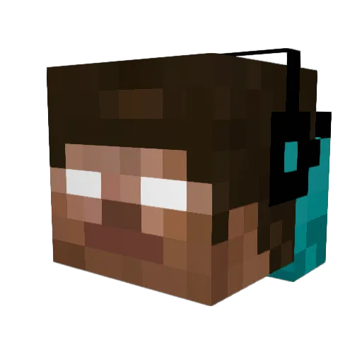 nico_dare Minecraft avatar head, 3D render