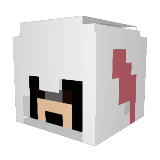 nico_ovi Minecraft avatar head, 3D render